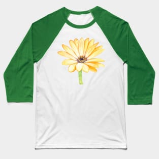 Yellow gerbera flower Baseball T-Shirt